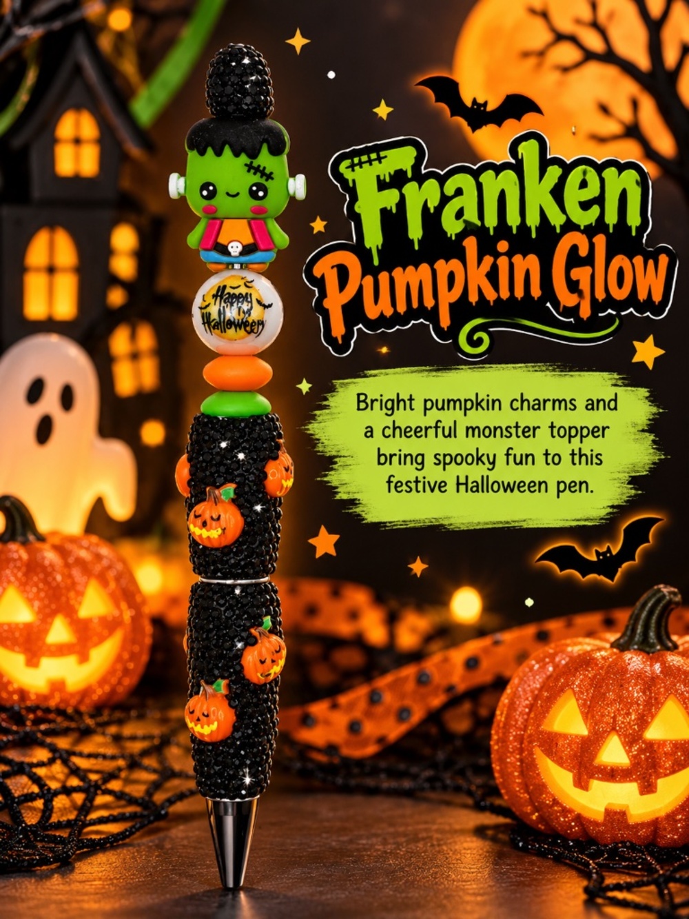 Franken Pumpkin Glow Pen